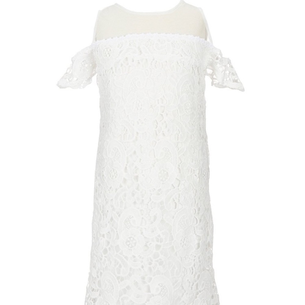 TEEZE ME LACE ILLUSION-YOKE DRESS